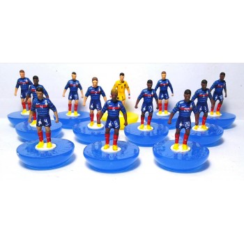 Subbuteo Andrew Table Soccer France EURO 2020 National Team on Classic Hasbro bases